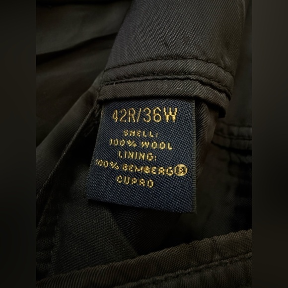 Brooks Brothers USA made Madison 100% Wool Blazer Sport Coat Navy Size 42R / 36W - Picture 3 of 12